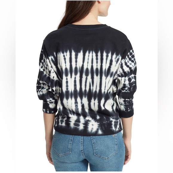 William Rast, Women’s Black & White Tie-Dye Sweatshirt, size XXL - Picture 6 of 15